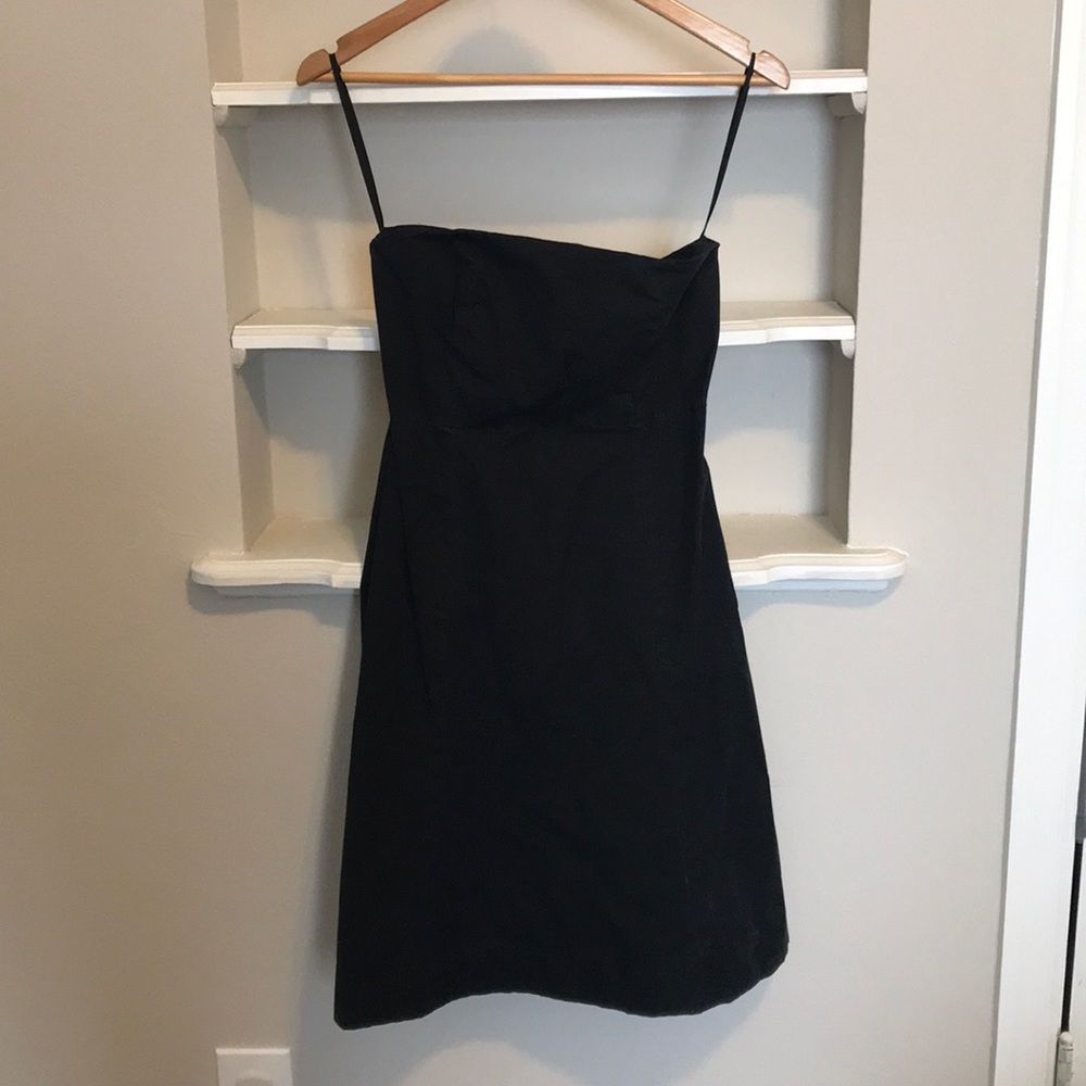 Strapless black Gap dress